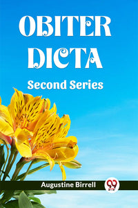 OBITER DICTA second series