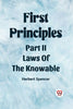 First Principles Part II Laws Of The Knowable